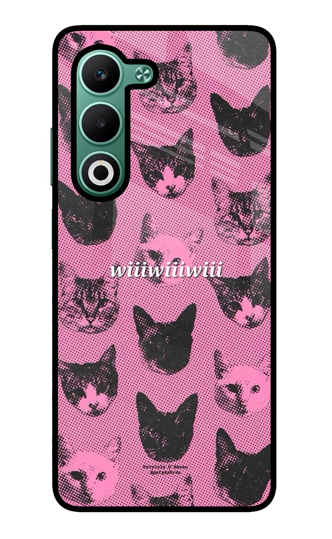Pink Cats Oppo A5 5G Glass Case