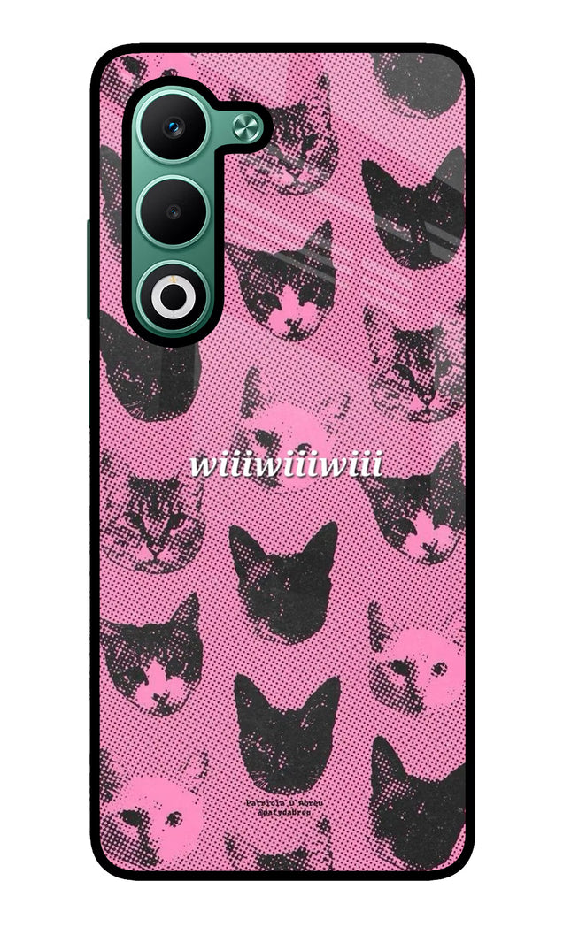 Pink Cats Oppo A5 5G Glass Case