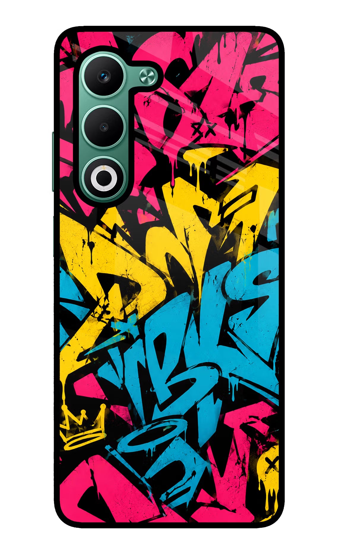 Graffiti Vibe Oppo A5 5G Glass Case
