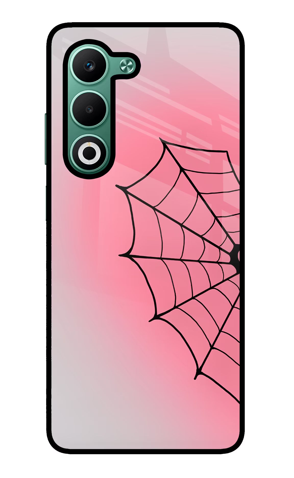 Pink Web Oppo A5 5G Glass Case