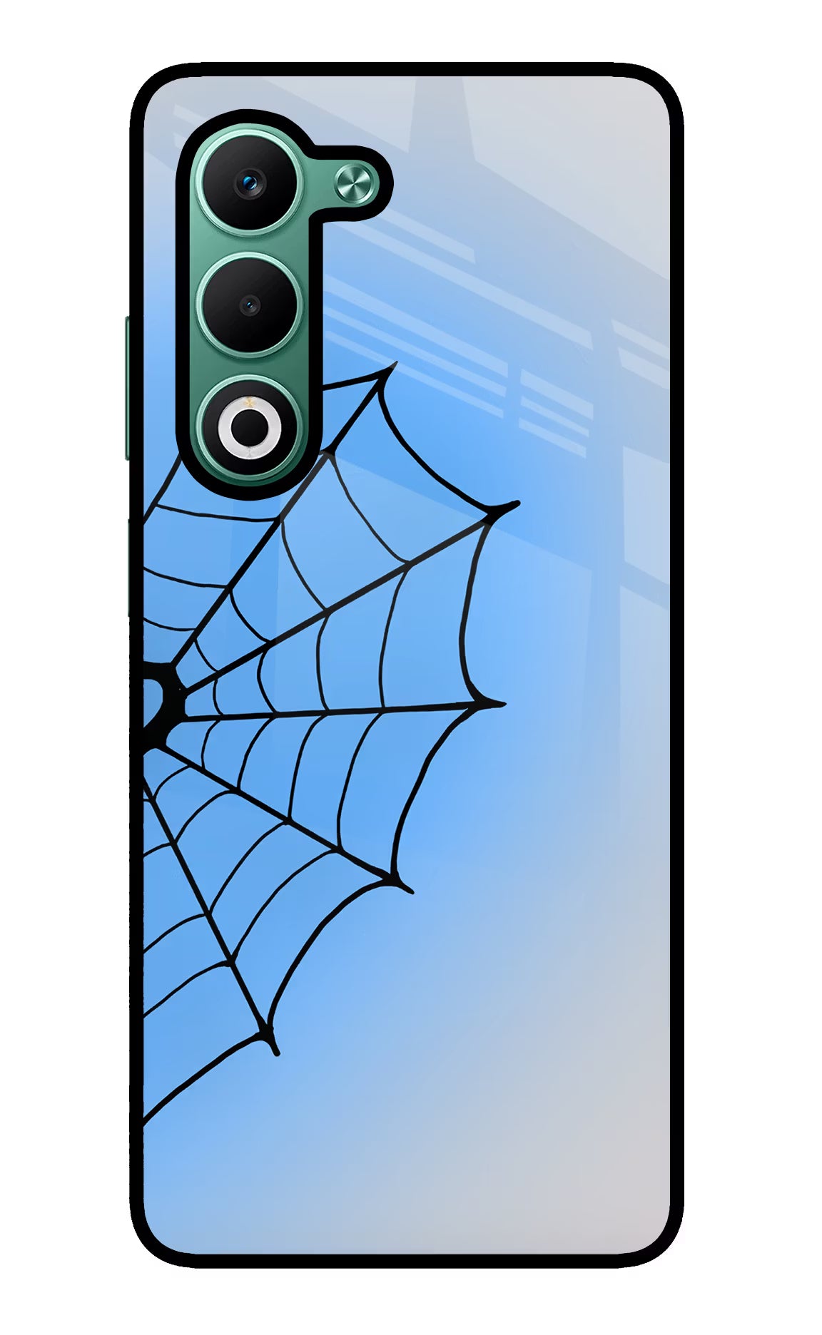 Blue Web Oppo A5 5G Glass Case