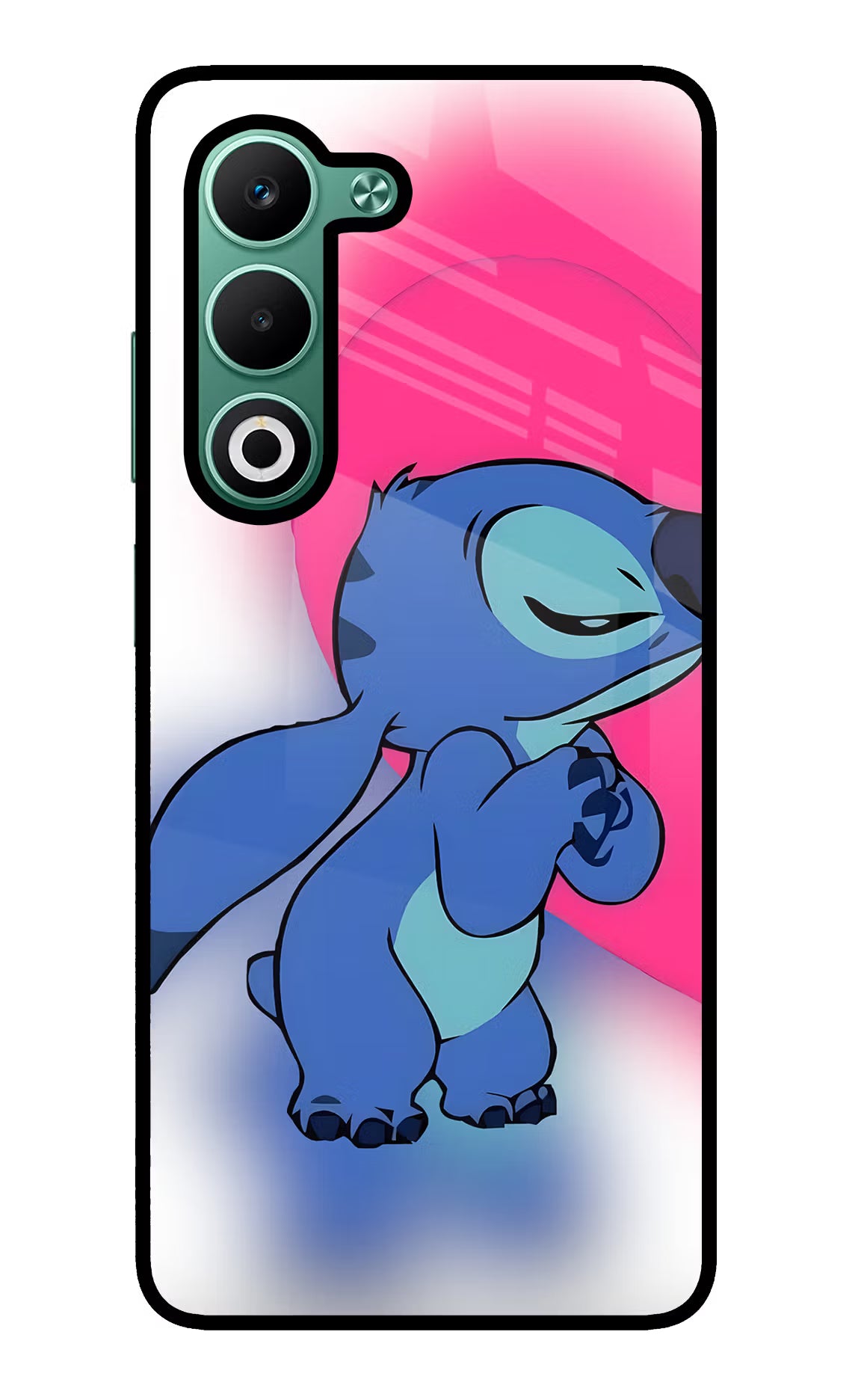 Stitch Hug Oppo A5 5G Glass Case