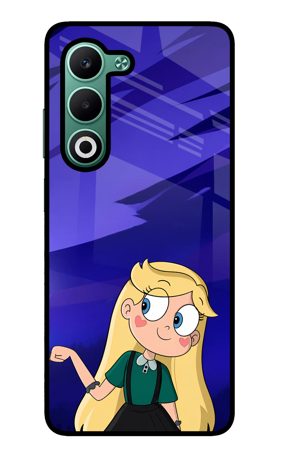Star Glow Oppo A5 5G Glass Case
