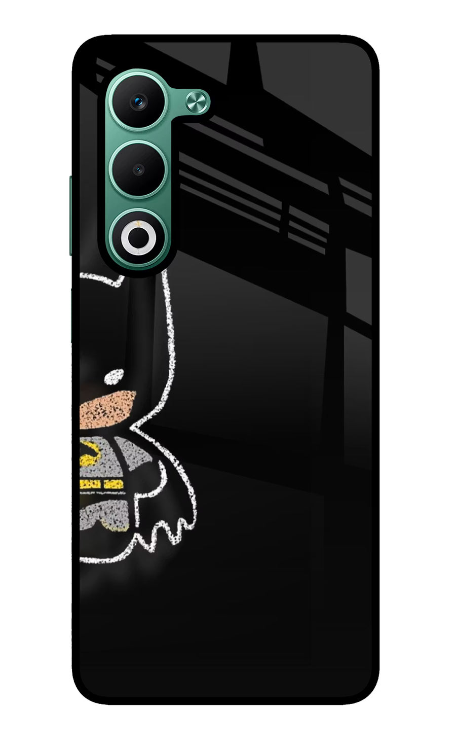 Bat Kitty Oppo A5 5G Back Cover, Glass case