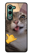 Silly Cat Call Oppo A5 5G Glass Case