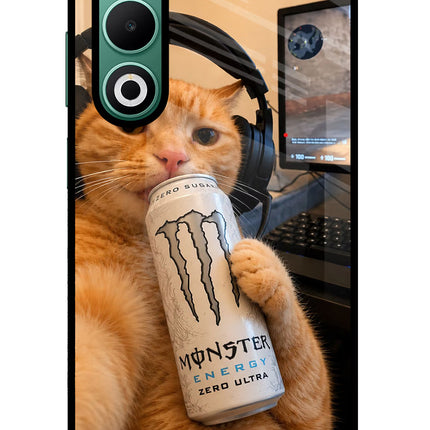 Gamer Cat Energy Oppo A5 5G Glass Case