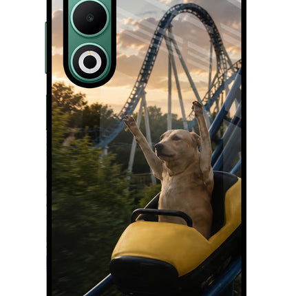 Rollercoaster Dog Oppo A5 5G Glass Case