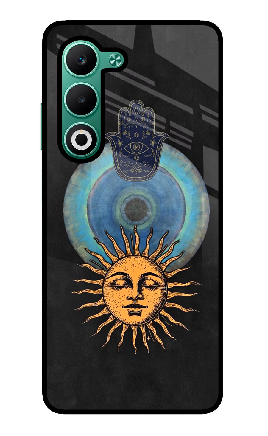 Divine Sun Oppo A5 5G Back Cover, Glass case