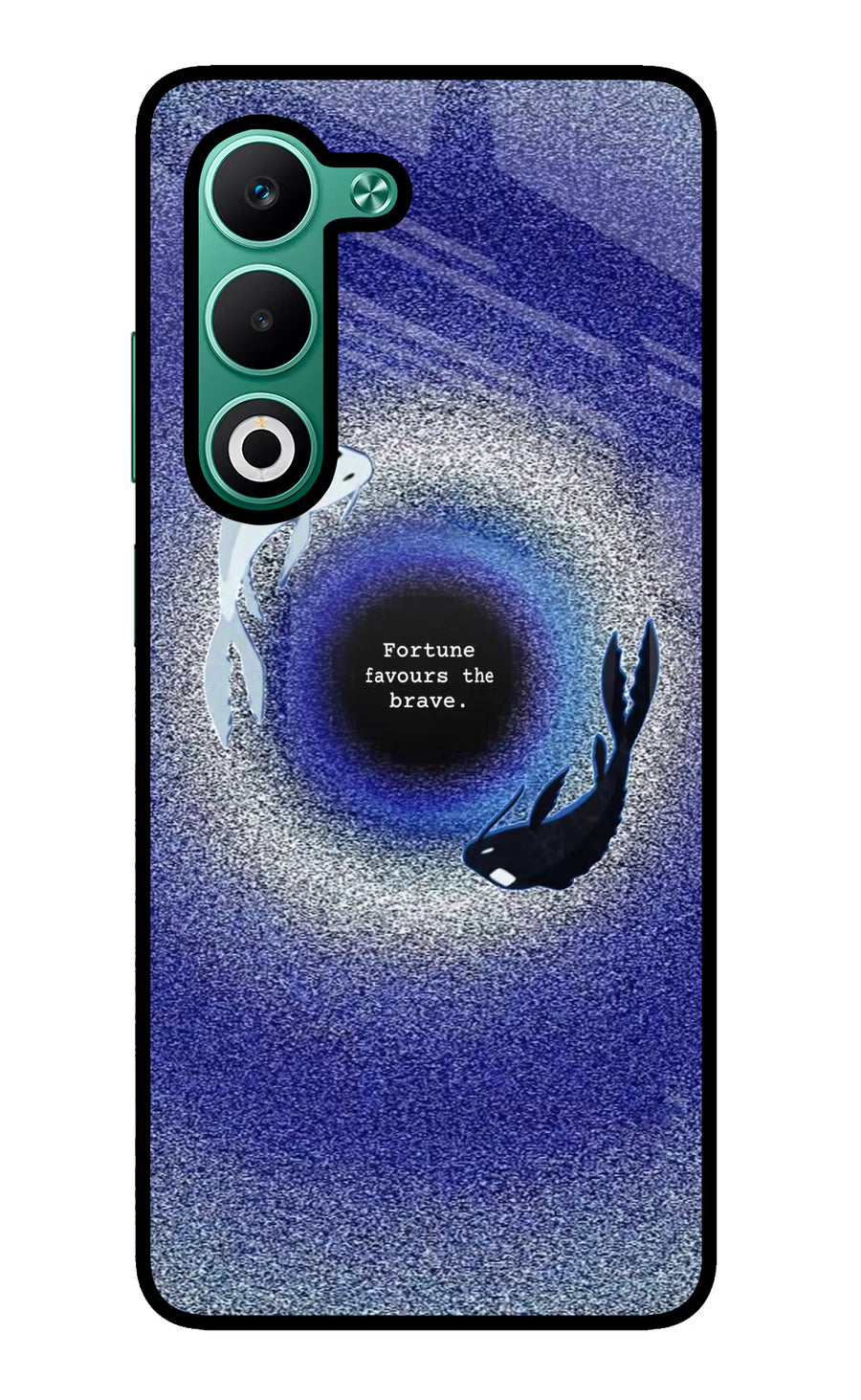 Dark Koi Oppo A5 5G Back Cover, Glass case
