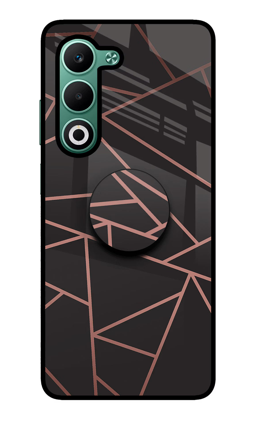 Geometric Pattern Oppo A5 5G Pop Case, Metal case