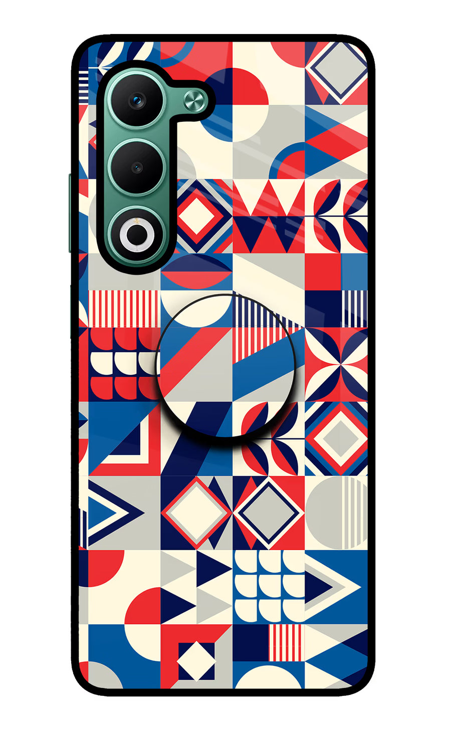 Colorful Pattern Oppo A5 5G Pop Case, Metal case