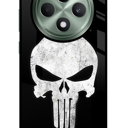 Punisher Skull Oppo F27 5G Glass Case Back Cover by Casekaro