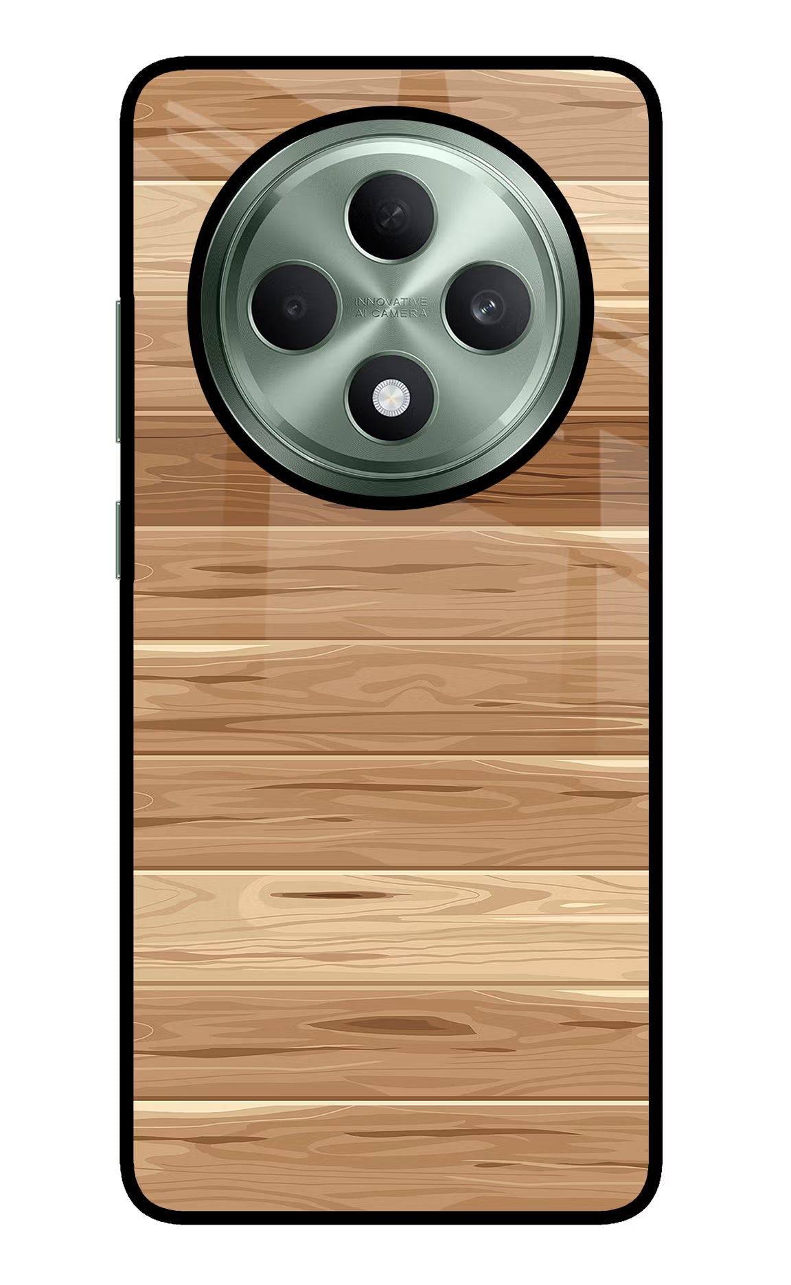 Wooden Vector Oppo F27 5G Glass Case Back Cover by Casekaro