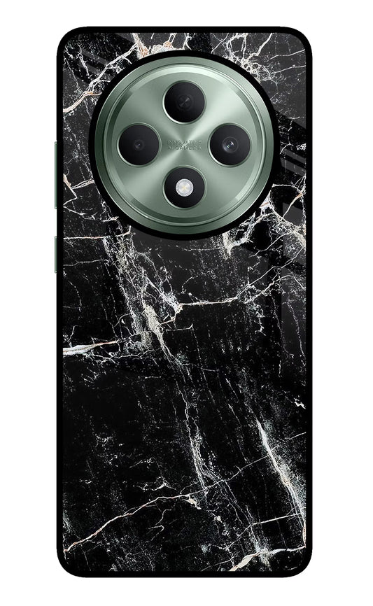 Black Marble Texture Oppo F27 5G Glass Case