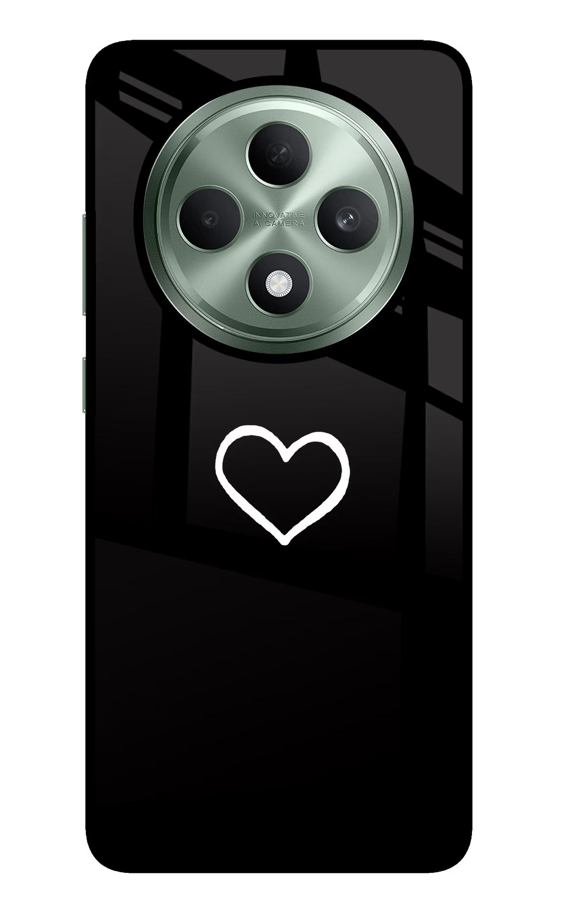 Heart Oppo F27 5G Glass Case