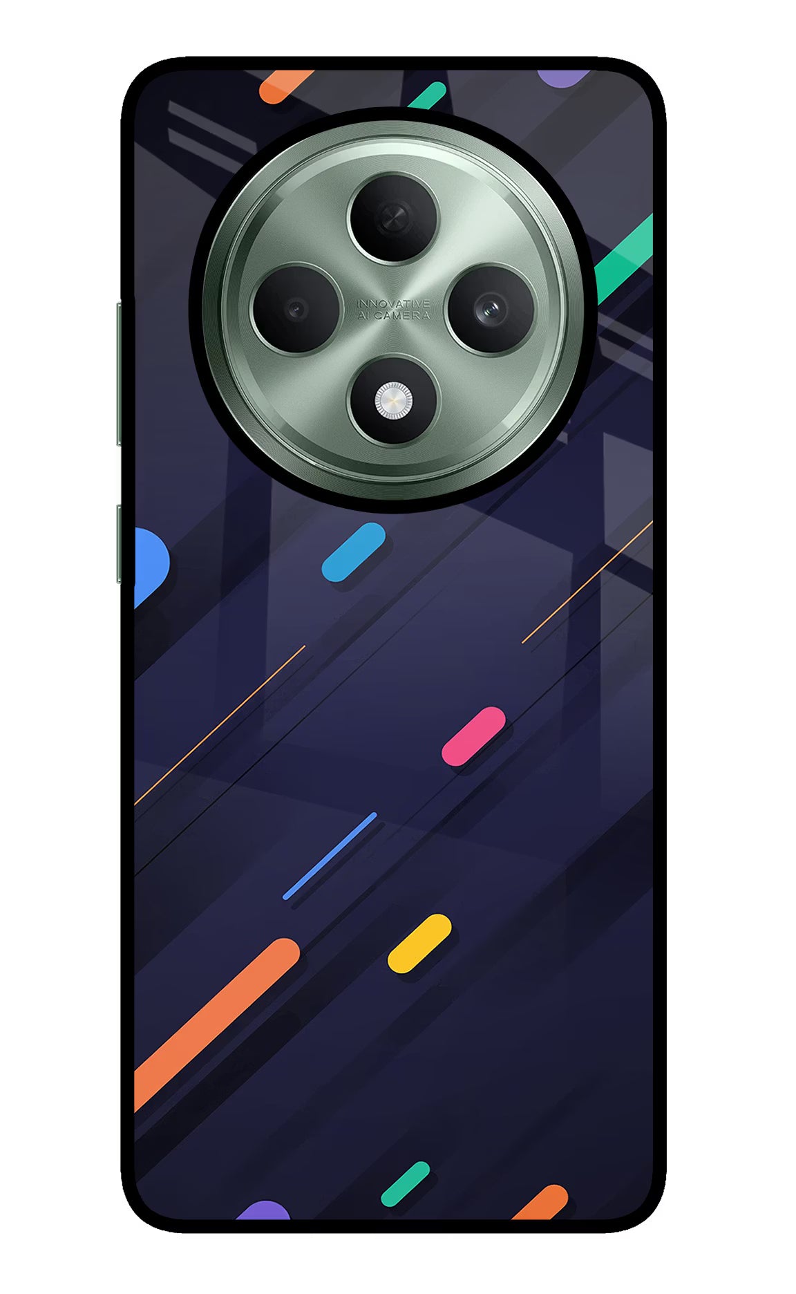 Abstract Design Oppo F27 5G Glass Case Back Cover by Casekaro