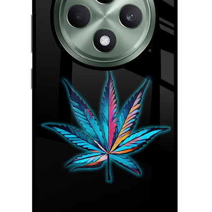 Weed Oppo F27 5G Glass Case Back Cover by Casekaro