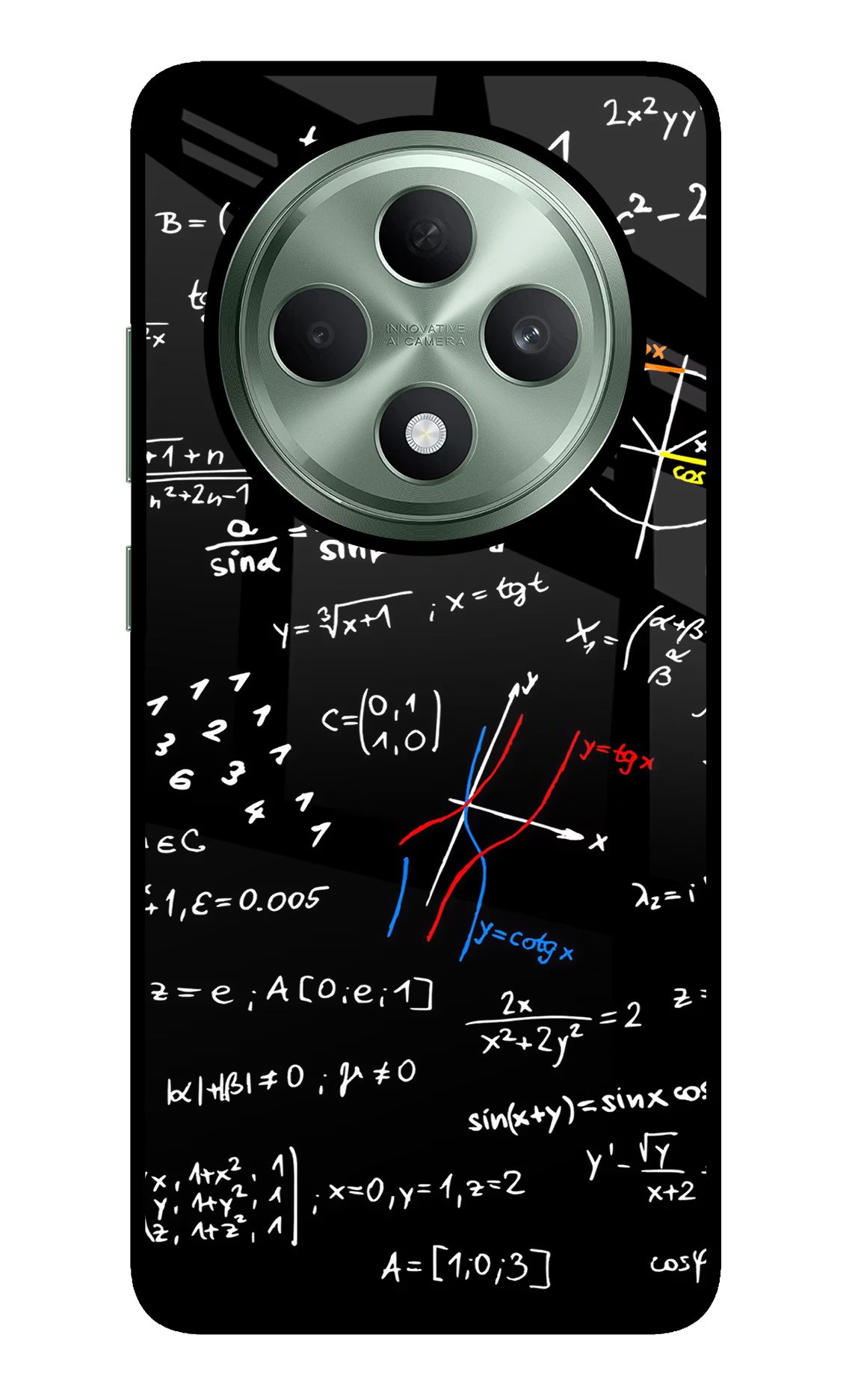 Mathematics Formula Oppo F27 5G Glass Case Back Cover by Casekaro