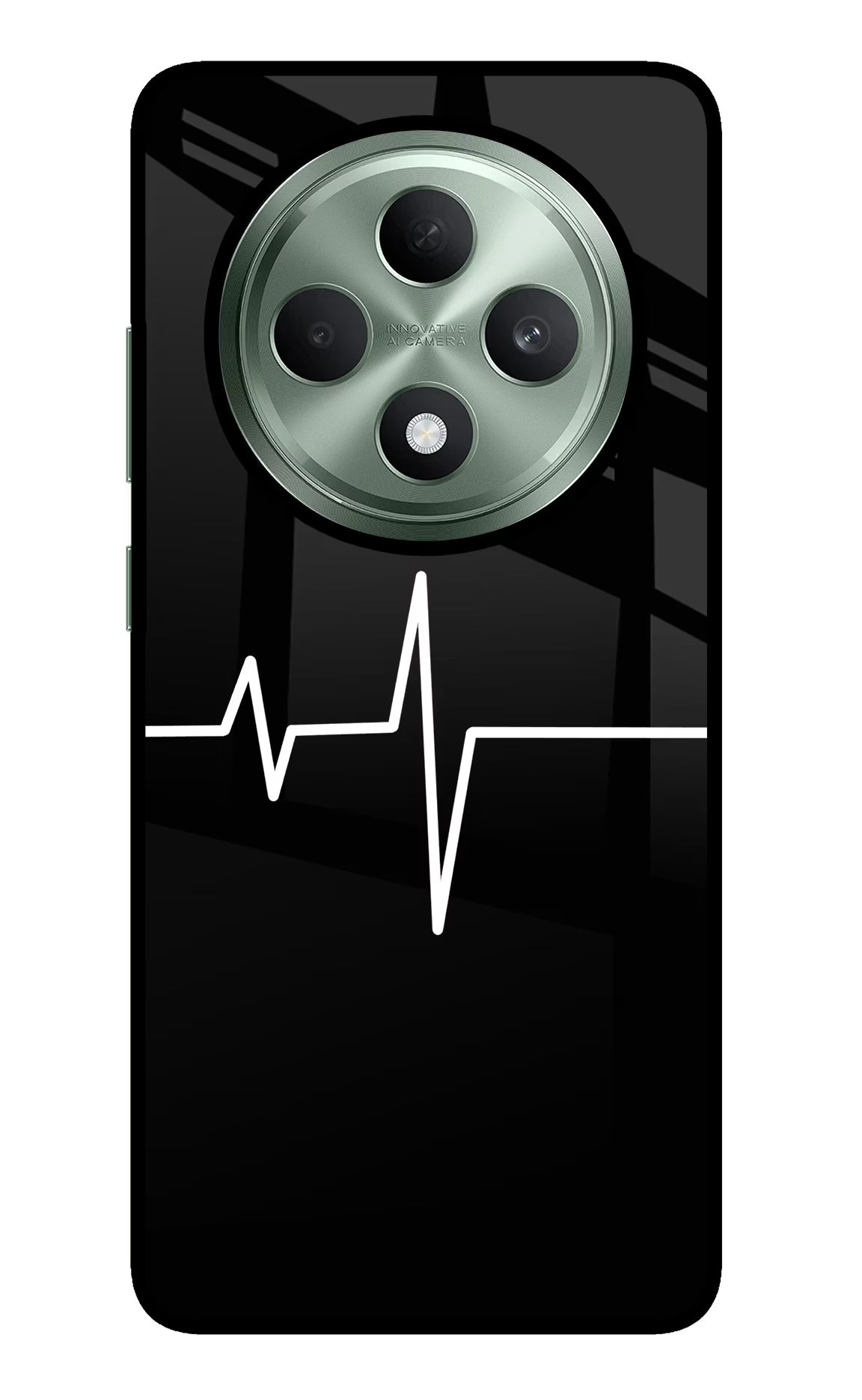 Heart Beats Oppo F27 5G Glass Case Back Cover by Casekaro