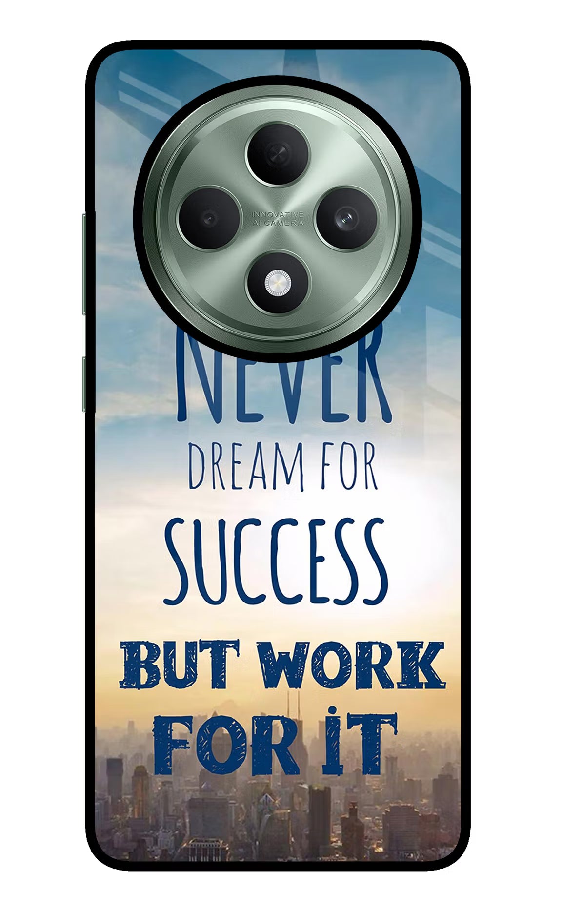 Never Dream For Success But Work For It Oppo F27 5G Glass Case