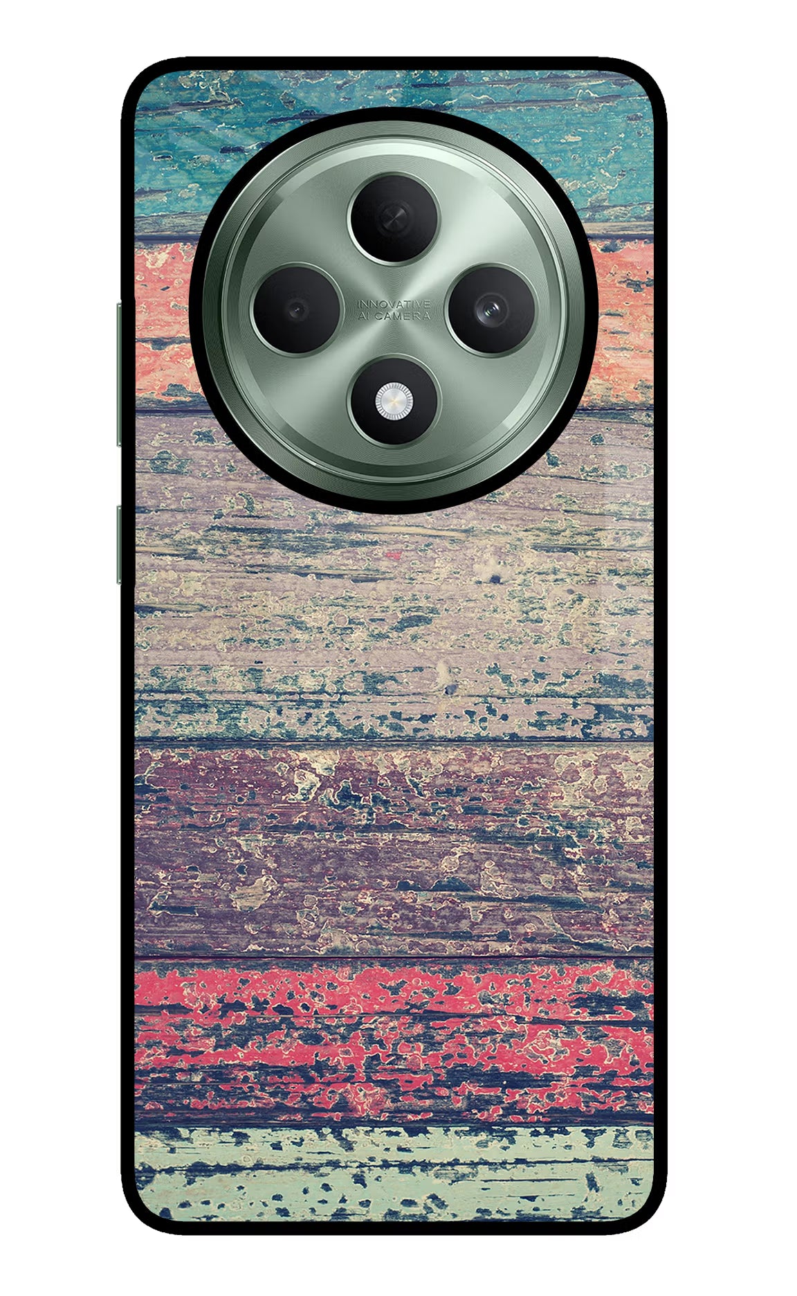 Colourful Wall Oppo F27 5G Glass Case Back Cover by Casekaro