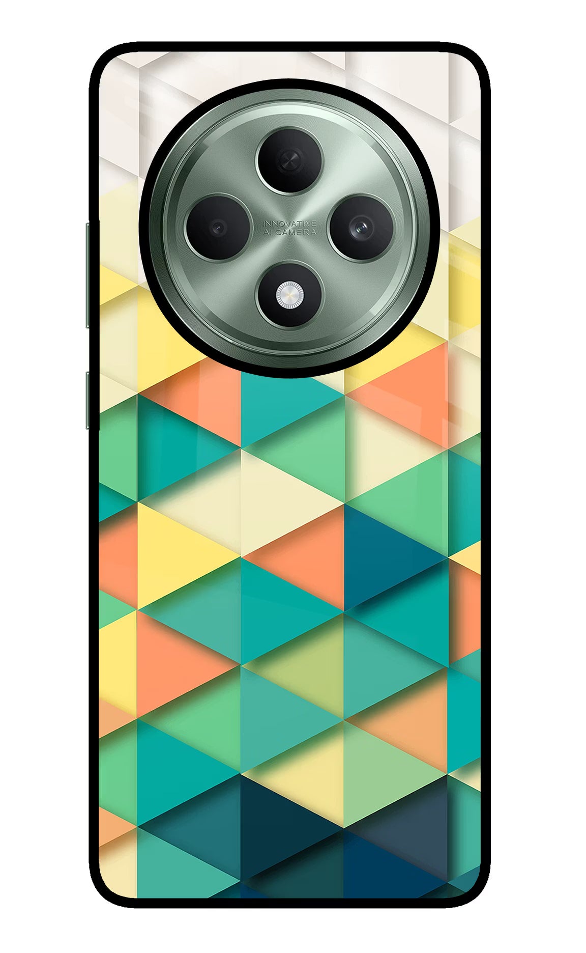 Abstract Oppo F27 5G Glass Case Back Cover by Casekaro