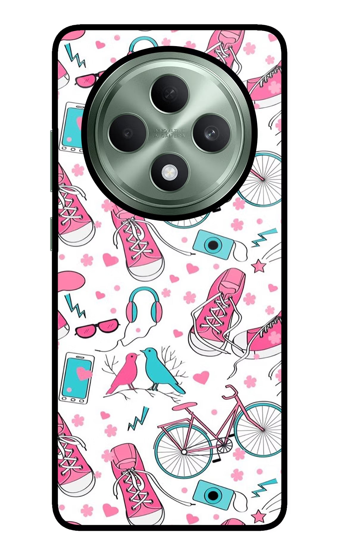 Artwork Oppo F27 5G Glass Case Back Cover by Casekaro