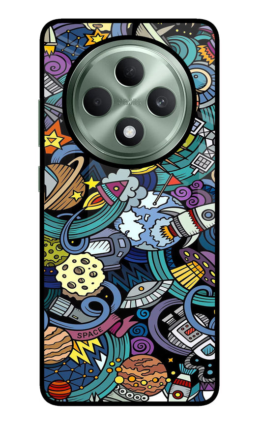 Space Abstract Oppo F27 5G Glass Case
