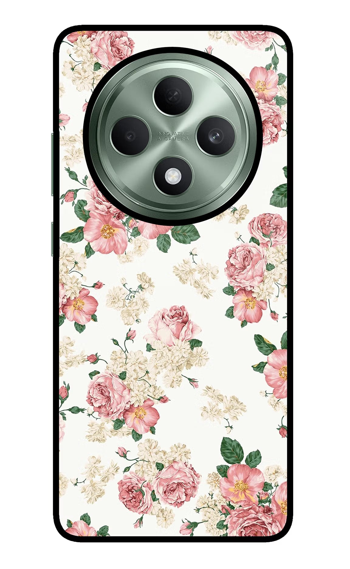 Flowers Oppo F27 5G Glass Case Back Cover by Casekaro
