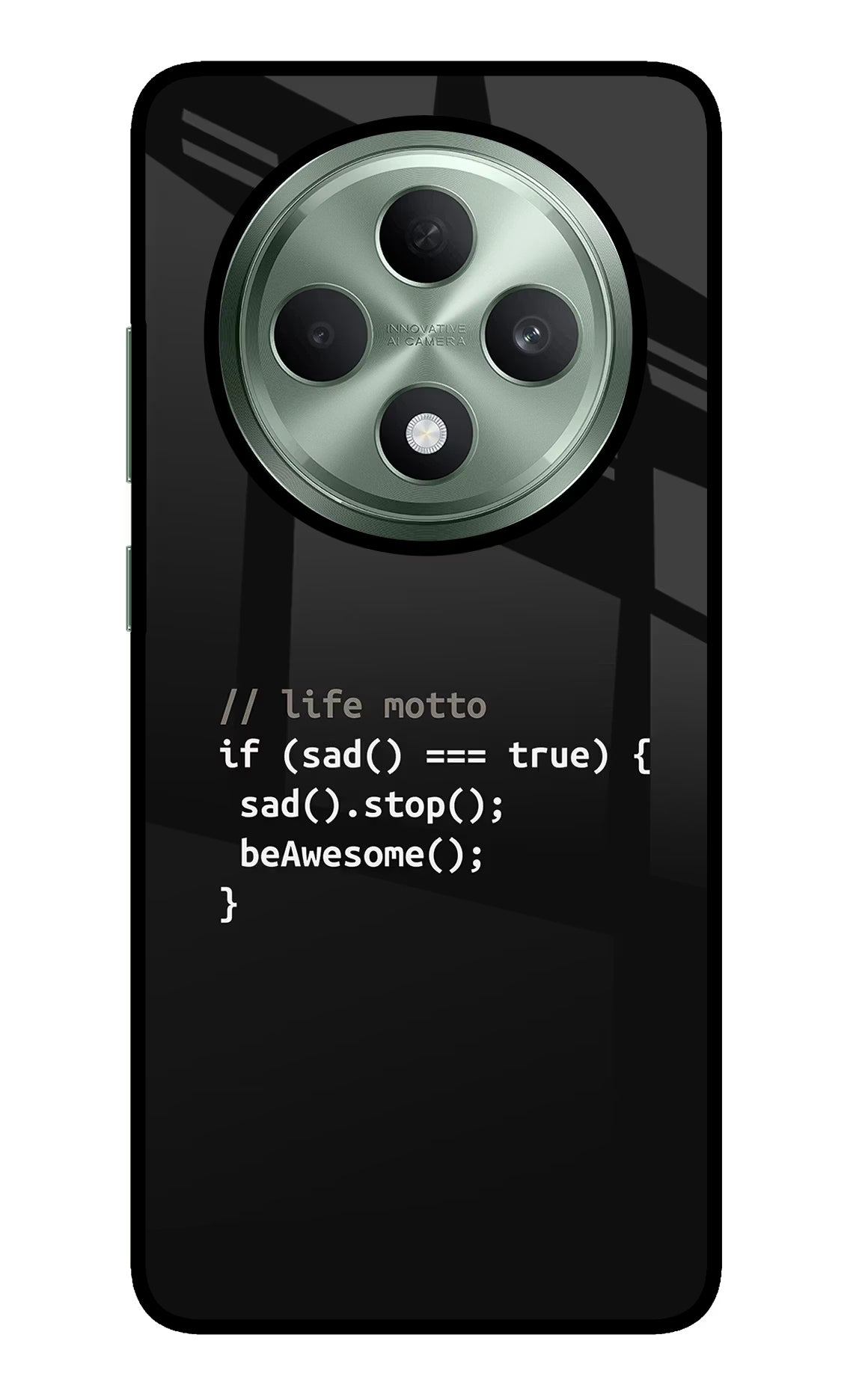 Life Motto Code Oppo F27 5G Glass Case