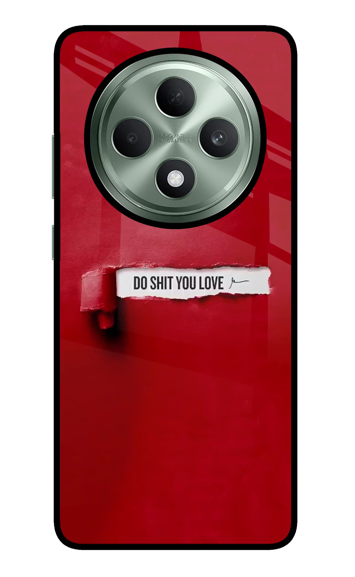 Do Shit You Love Oppo F27 5G Glass Case Back Cover by Casekaro