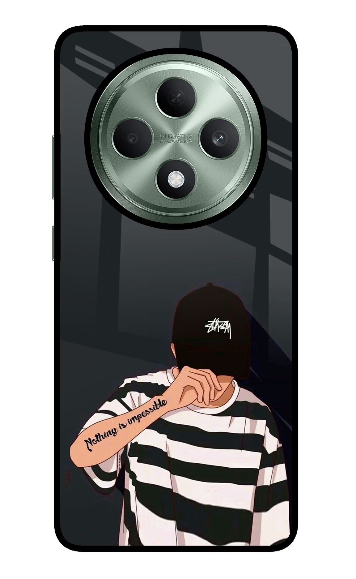 Aesthetic Boy Oppo F27 5G Glass Case