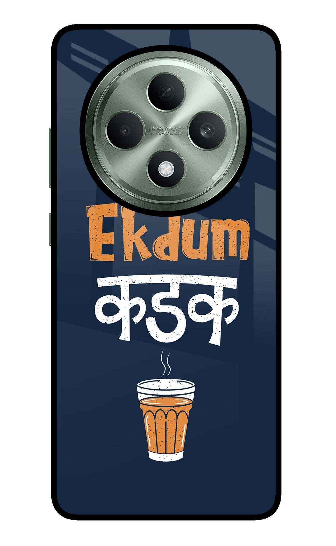 Ekdum Kadak Chai Oppo F27 5G Glass Case Back Cover by Casekaro