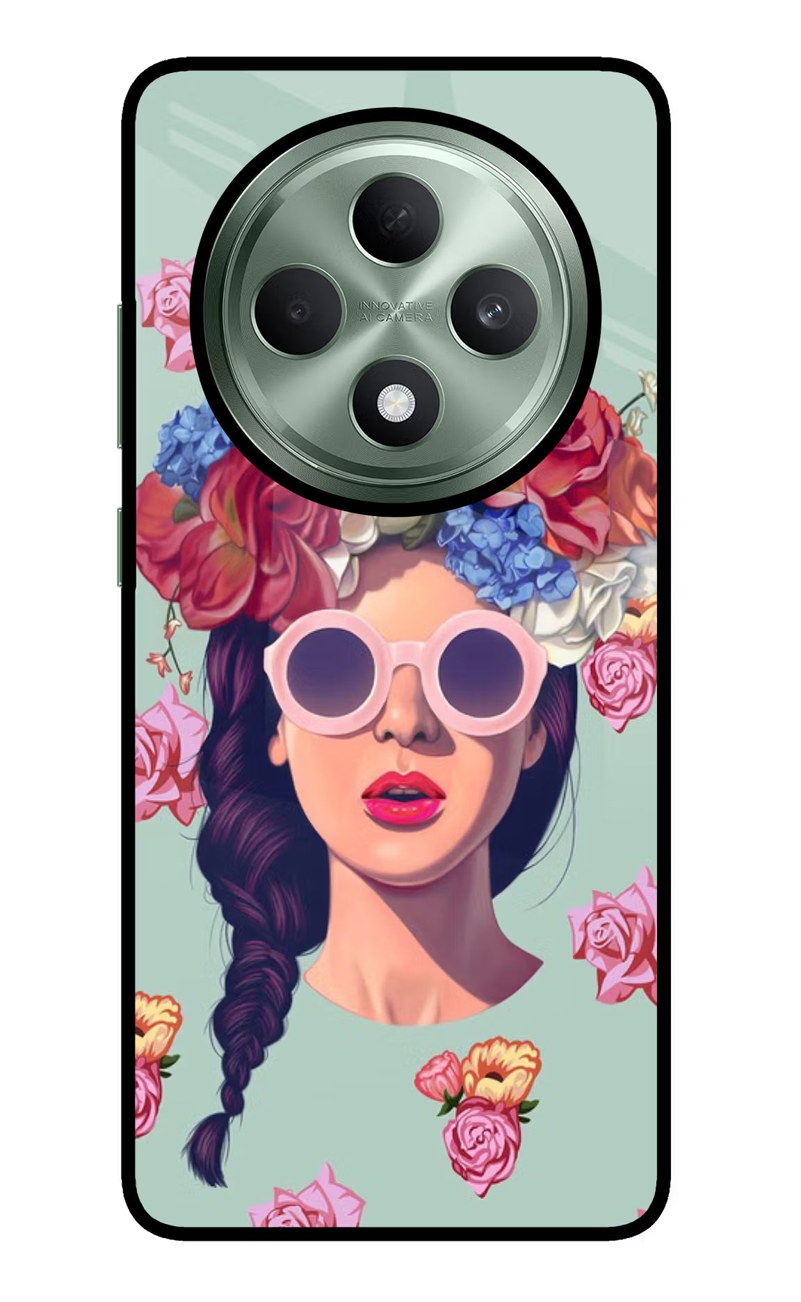 Pretty Girl Oppo F27 5G Glass Case Back Cover by Casekaro