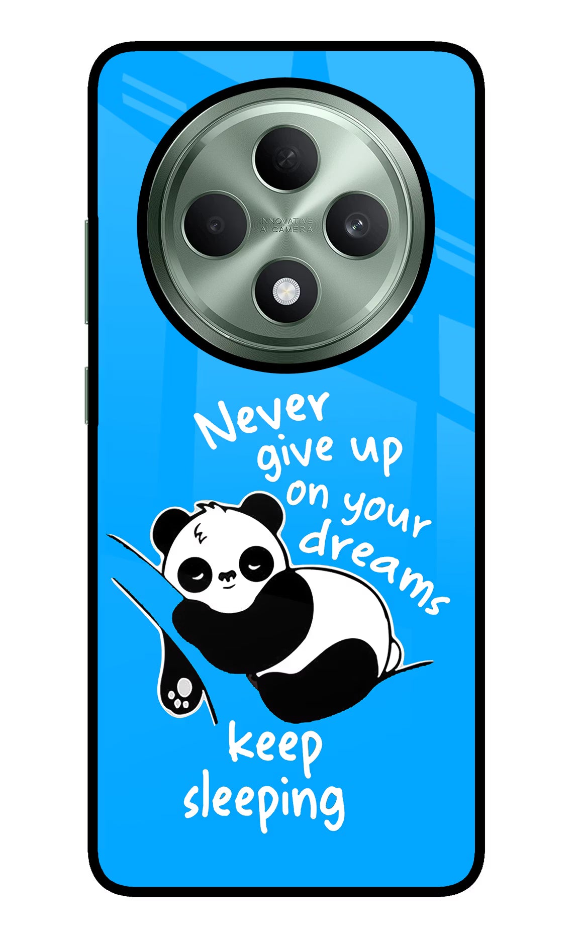 Keep Sleeping Oppo F27 5G Glass Case Back Cover by Casekaro