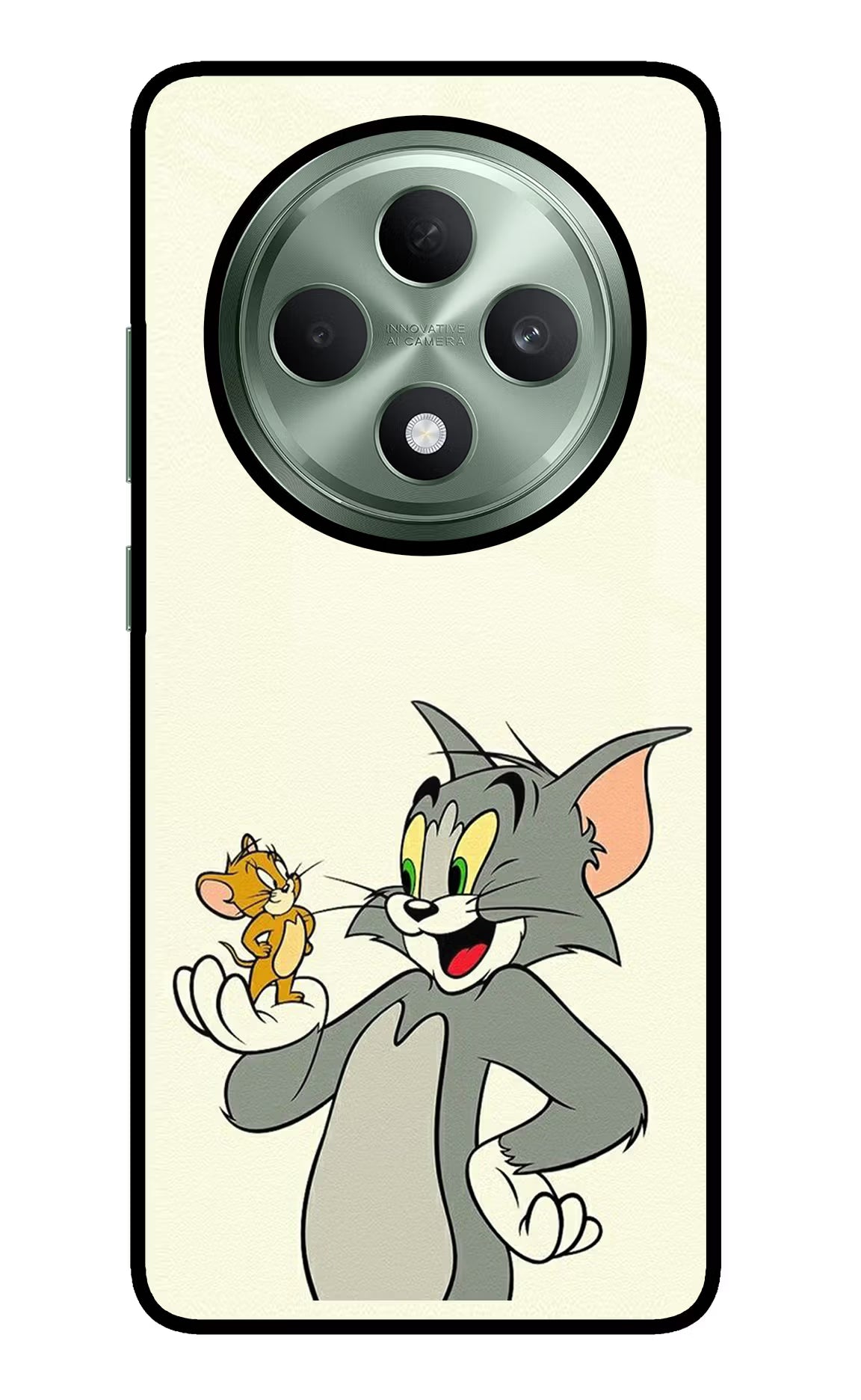 Tom & Jerry Oppo F27 5G Glass Case Back Cover by Casekaro