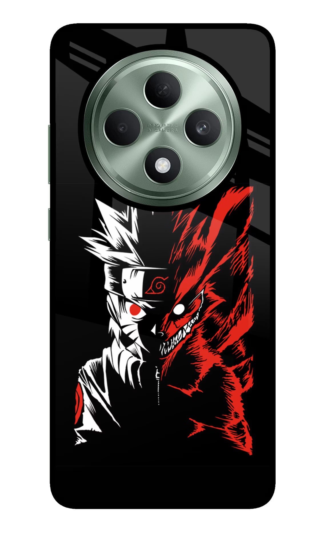 Naruto Two Face Oppo F27 5G Glass Case Back Cover by Casekaro