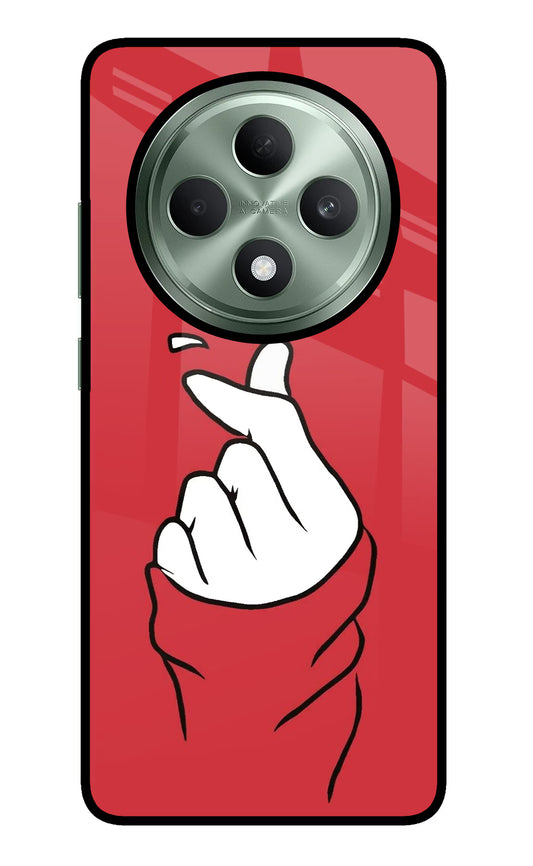 Korean Love Sign Oppo F27 5G Glass Case