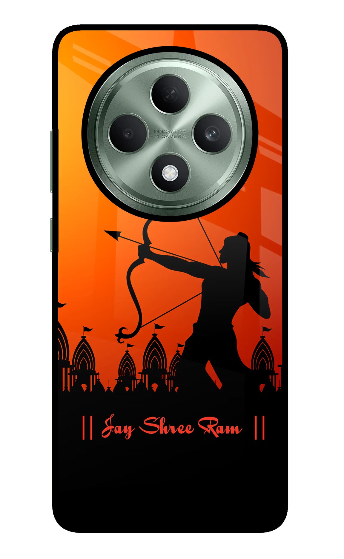 Lord Ram - 4 Oppo F27 5G Glass Case Back Cover by Casekaro