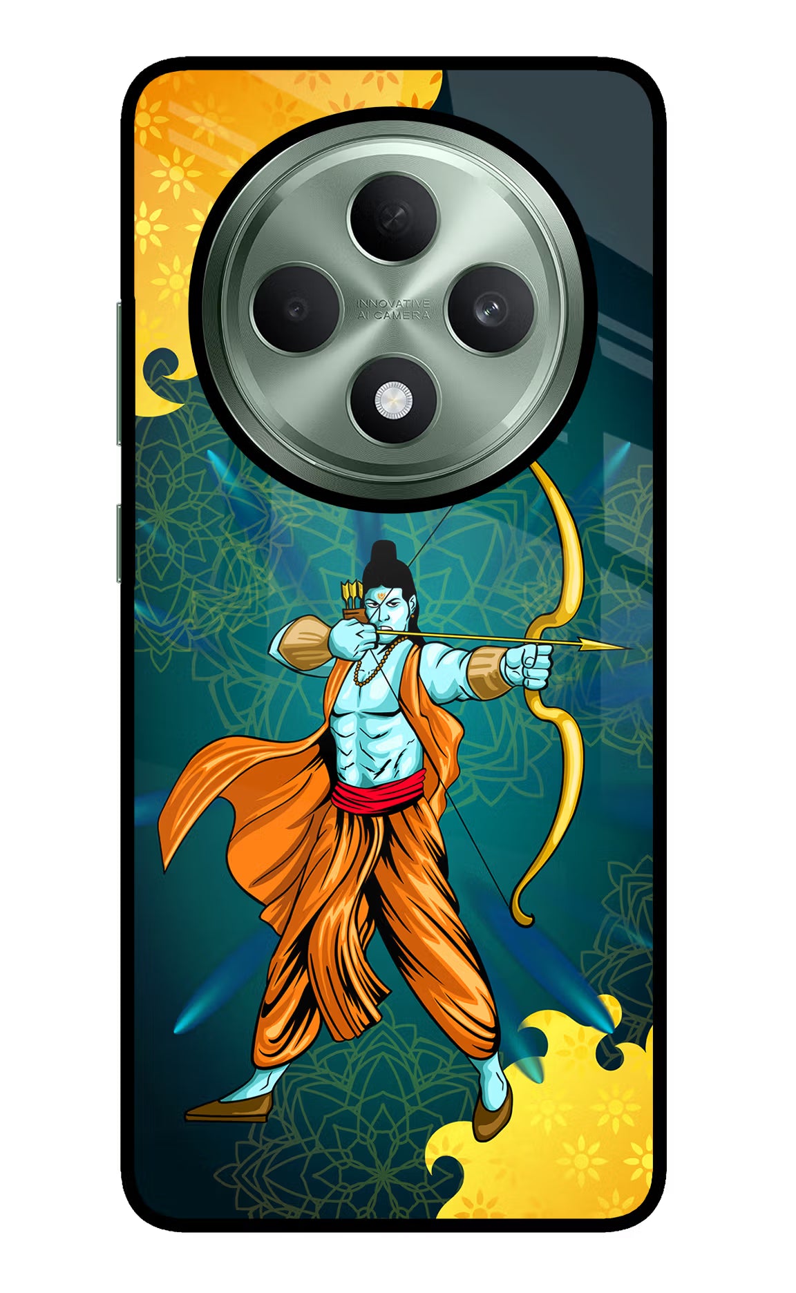 Lord Ram - 6 Oppo F27 5G Glass Case Back Cover by Casekaro