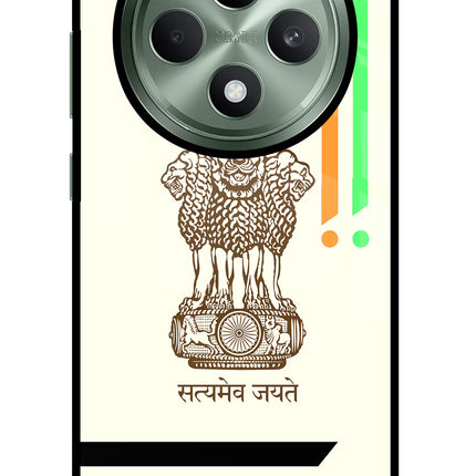 Satyamev Jayate Brown Logo Oppo F27 5G Glass Case