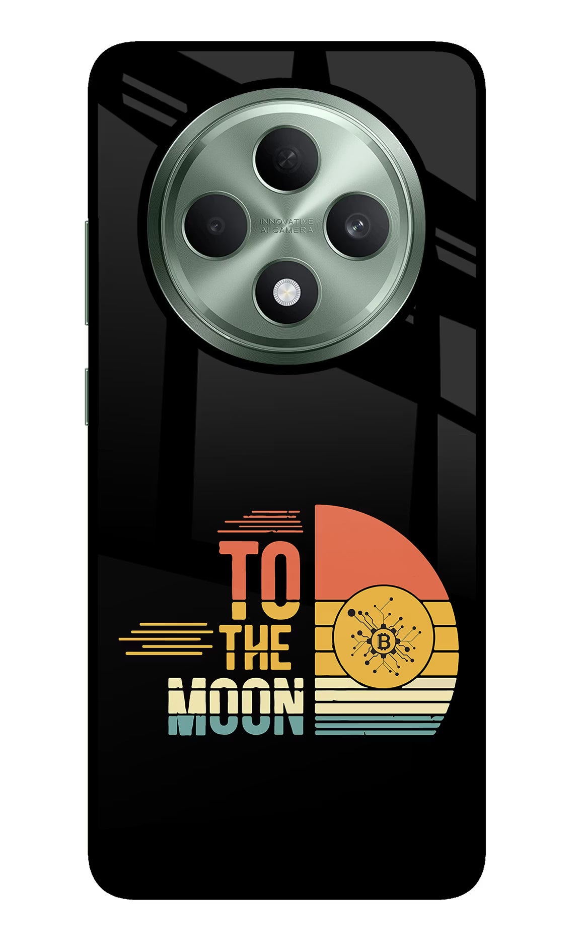 To the Moon Oppo F27 5G Glass Case Back Cover by Casekaro