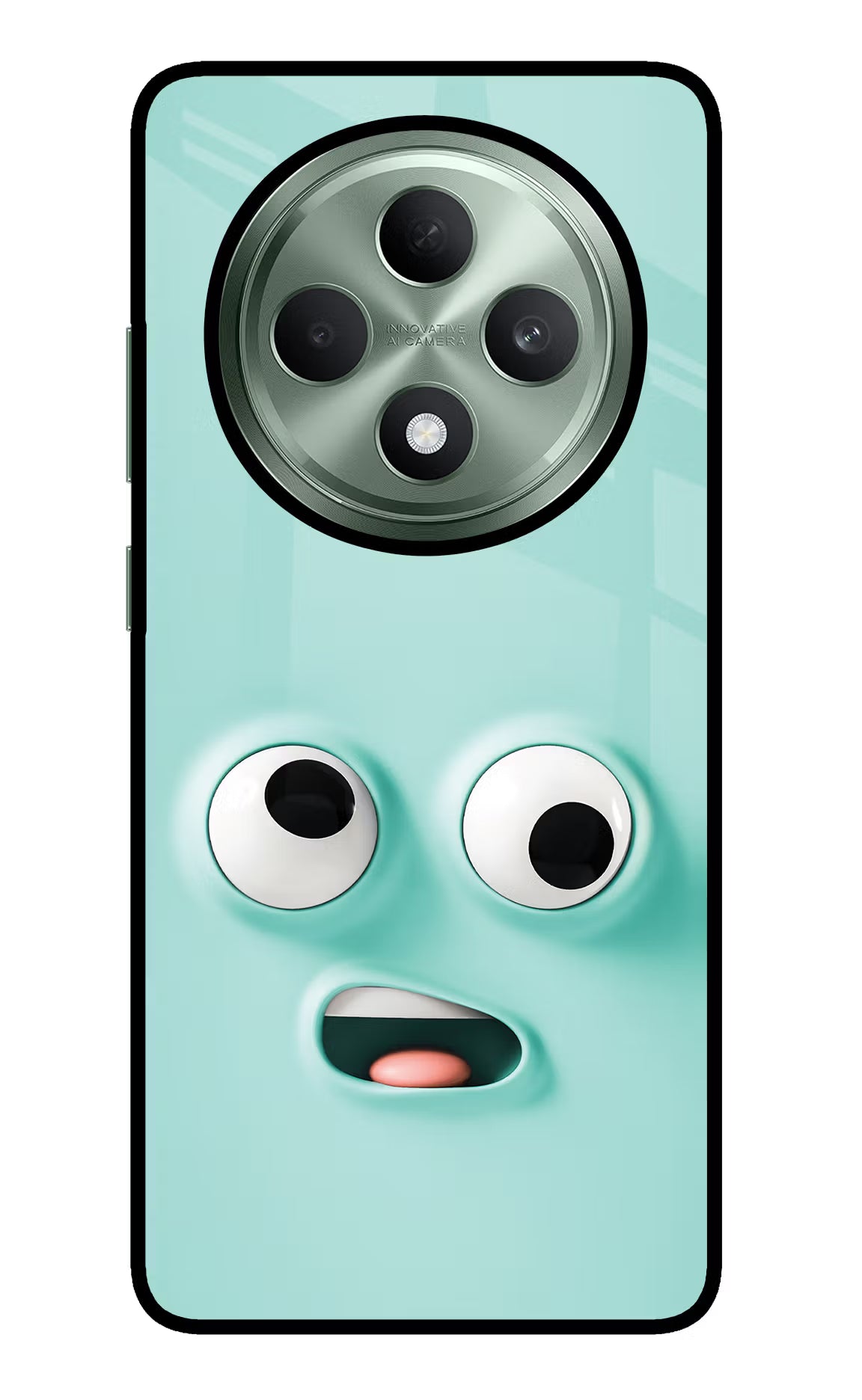 Funny Cartoon Oppo F27 5G Glass Case Back Cover by Casekaro