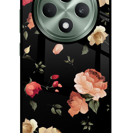 Flowers Oppo F27 5G Glass Case Back Cover by Casekaro