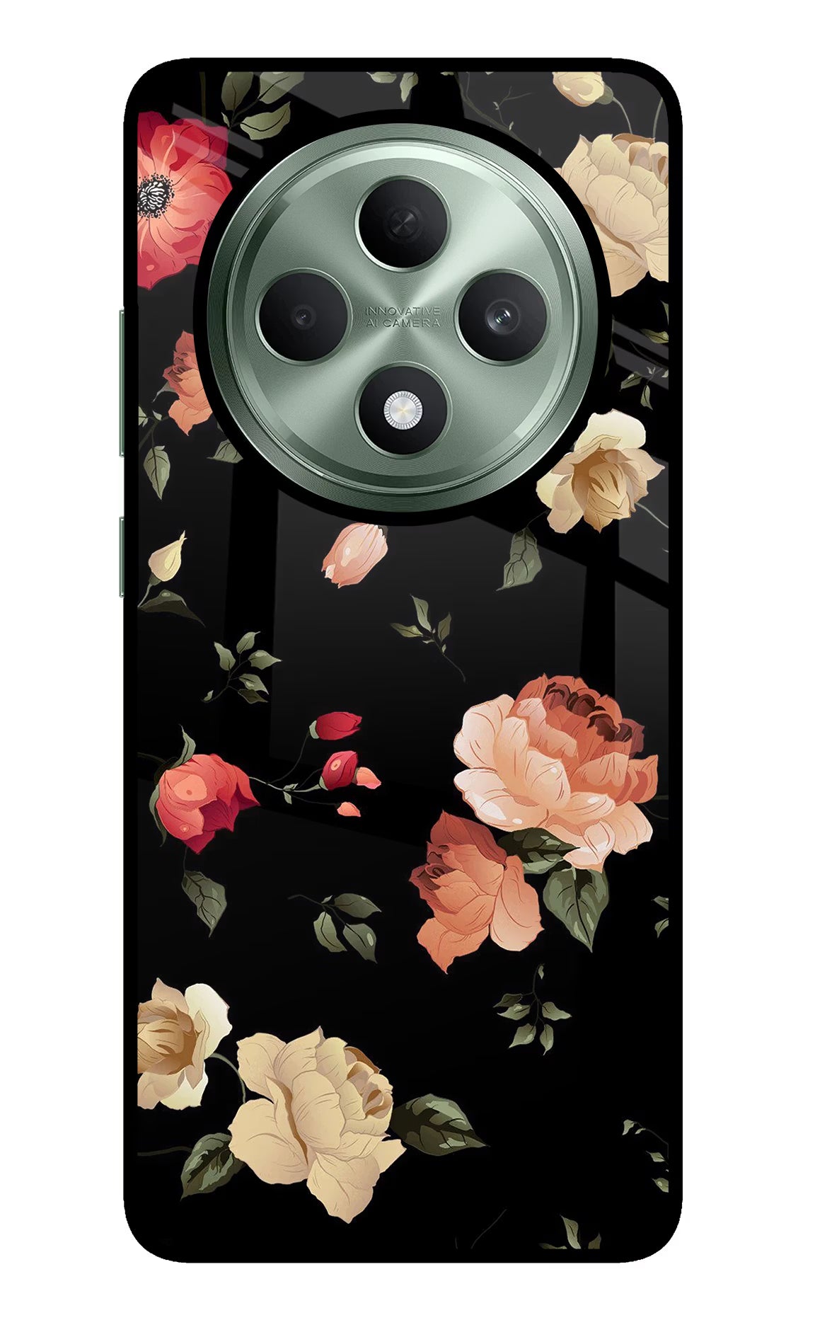 Flowers Oppo F27 5G Glass Case
