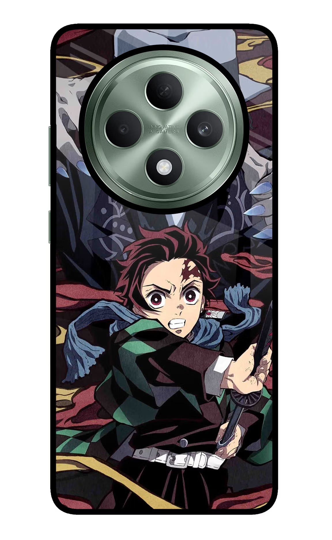 Demon Slayer Oppo F27 5G Glass Case Back Cover by Casekaro