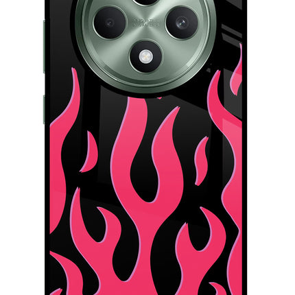 Fire Flames Oppo F27 5G Glass Case
