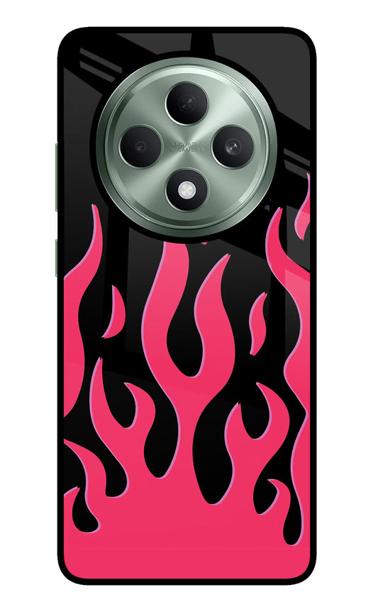 Fire Flames Oppo F27 5G Glass Case