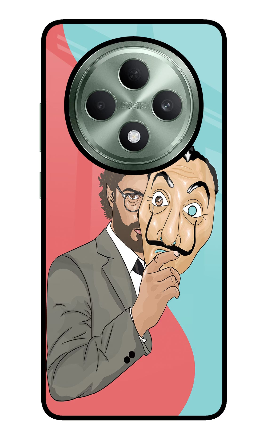 Professor Oppo F27 5G Glass Case Back Cover by Casekaro