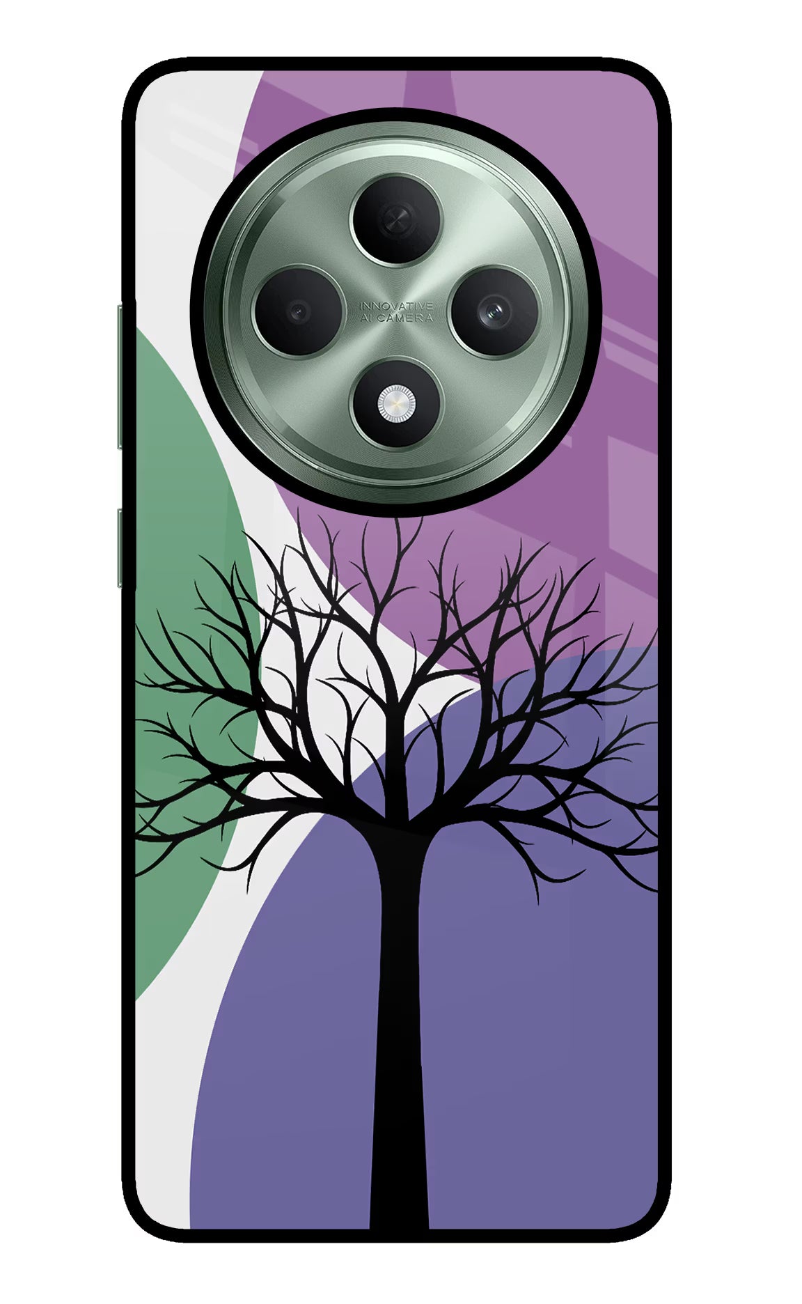 Tree Art Oppo F27 5G Glass Case Back Cover by Casekaro